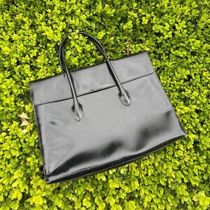Furla Tote - Large Black Patent Leather